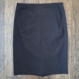Black Lululemon Pencil Skirt With Zipper Pockets